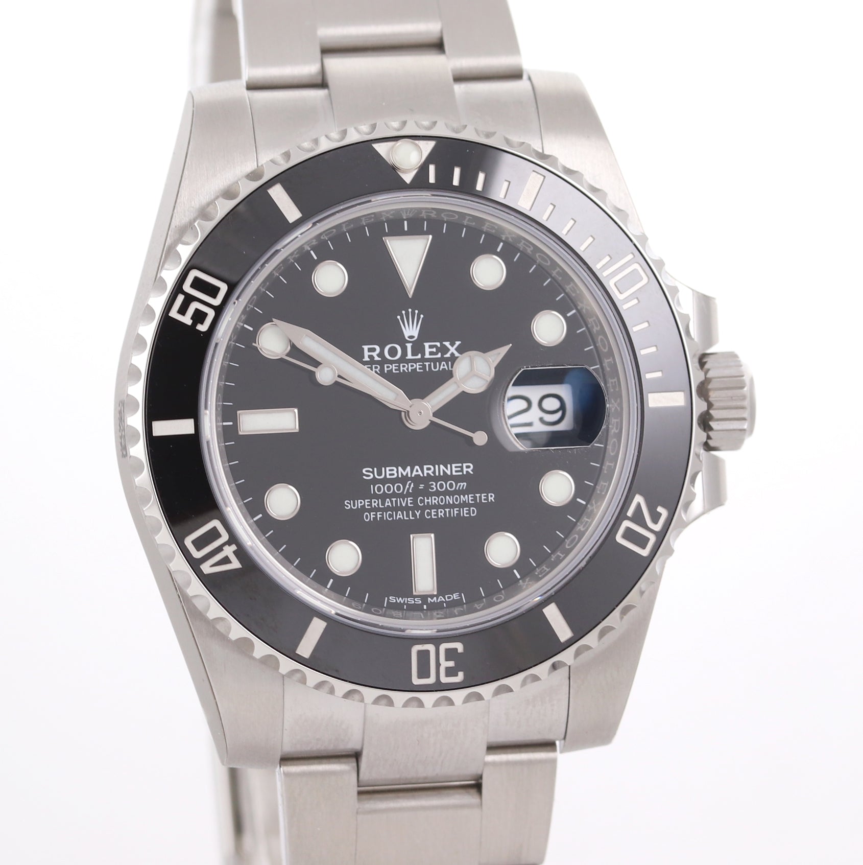 2019 NEW STICKERS PAPERS Rolex Submariner 116610 Steel Black Ceramic Watch Box