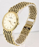 Men's Vintage Baume & Mercier Geneve 14K Yellow Gold Swiss 31mm Date Watch