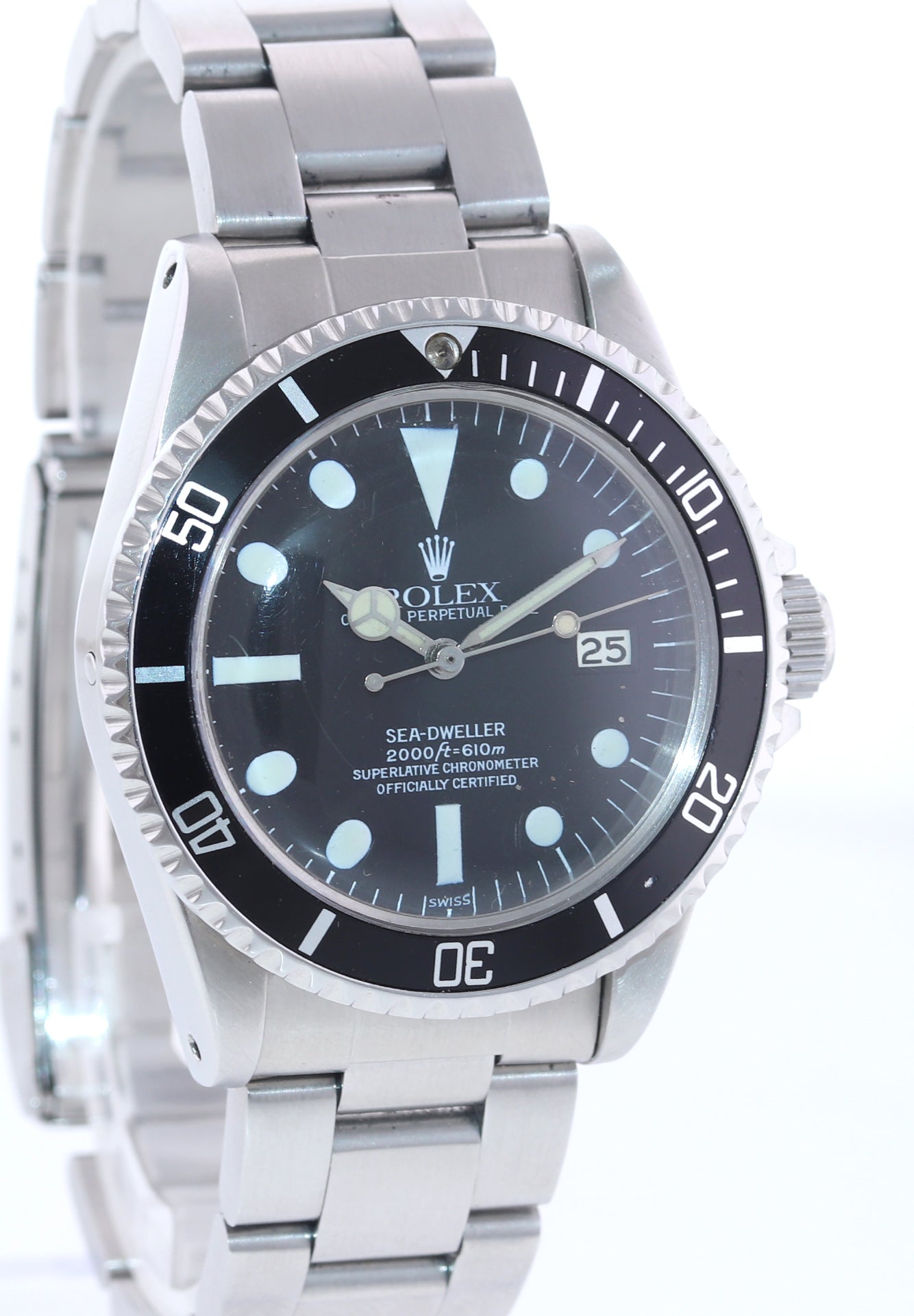 Rolex Sea Dweller Matte Patina Dial 1665 40mm Steel Oyster Watch Box