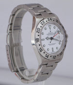 2005 UNPOLISHED Rolex Explorer II Polar White No Holes 40mm GMT 16570 Date Watch