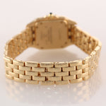 MINT Ladies Cartier Panthere Solid 18K Gold Factory Diamond Roman 1070 Watch