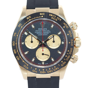 NEW 2020 Rolex Daytona 116518LN Yellow Gold Black Paul Newman Ceramic Watch