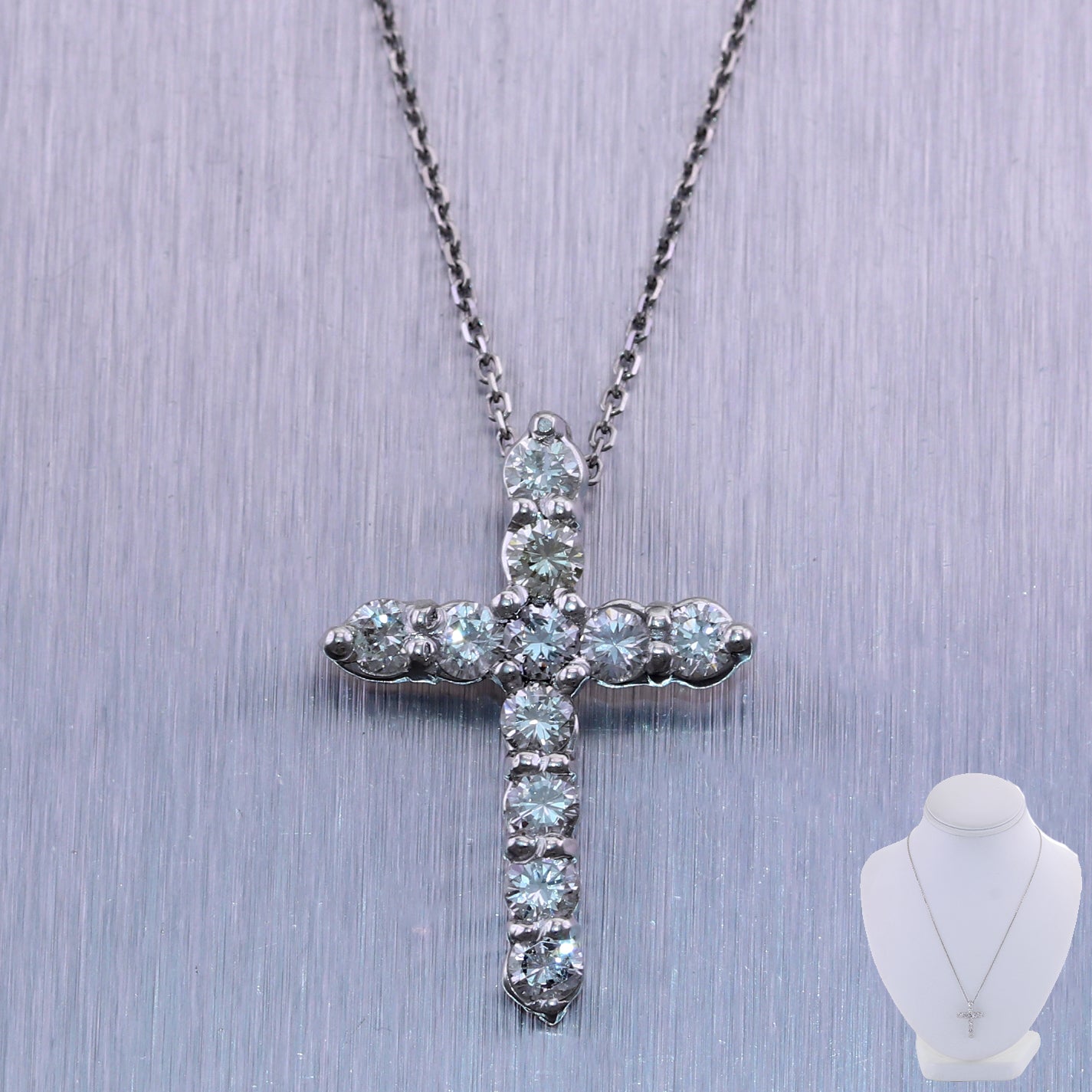 Luxury Big Cross Pendants 5A Zircon Cz diamond 925 Sterling silver Wedding  Pendant with Necklace for Women Men Party jewelry | Wish