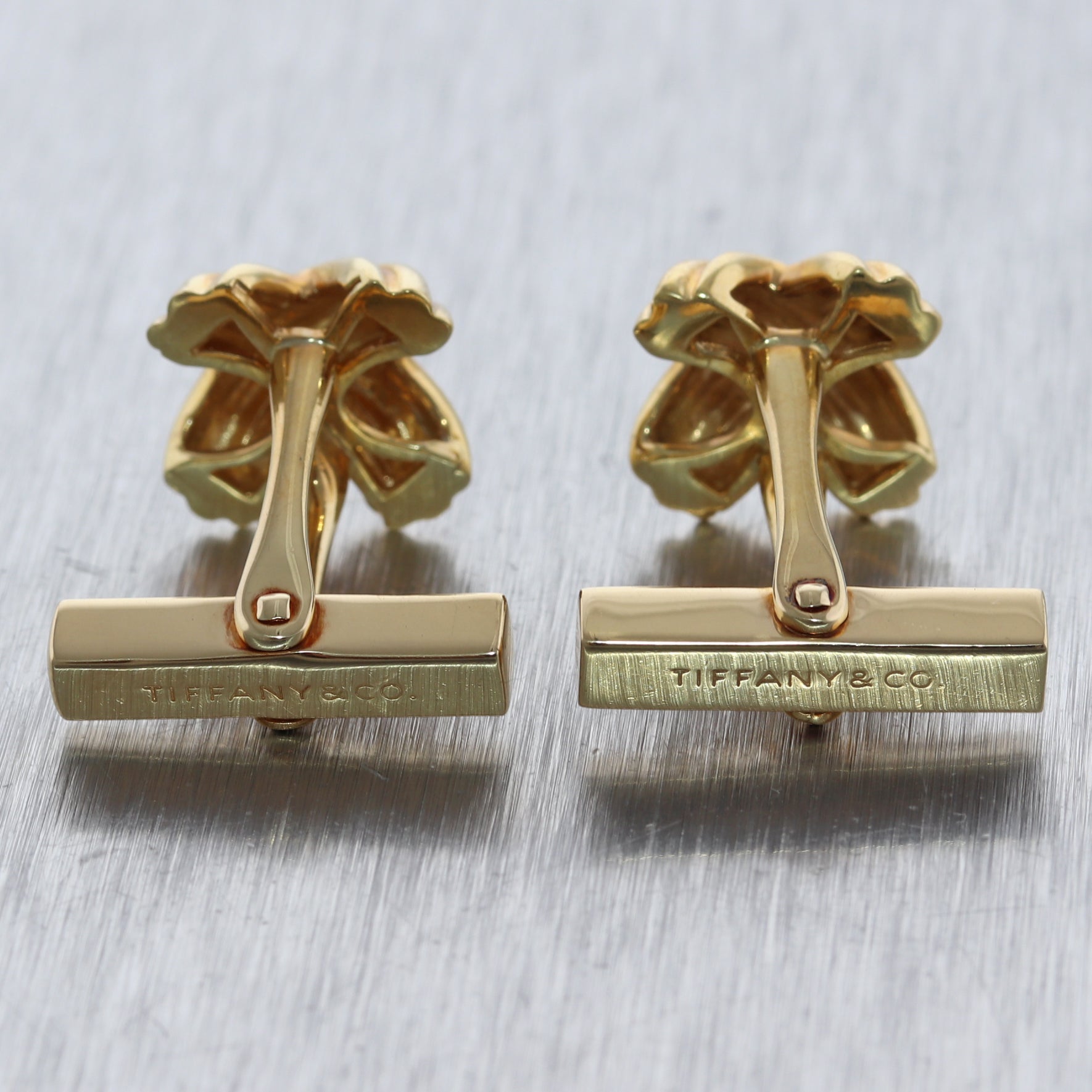 Men's Tiffany & Co. 18k Yellow Gold Signature "X" Cufflinks