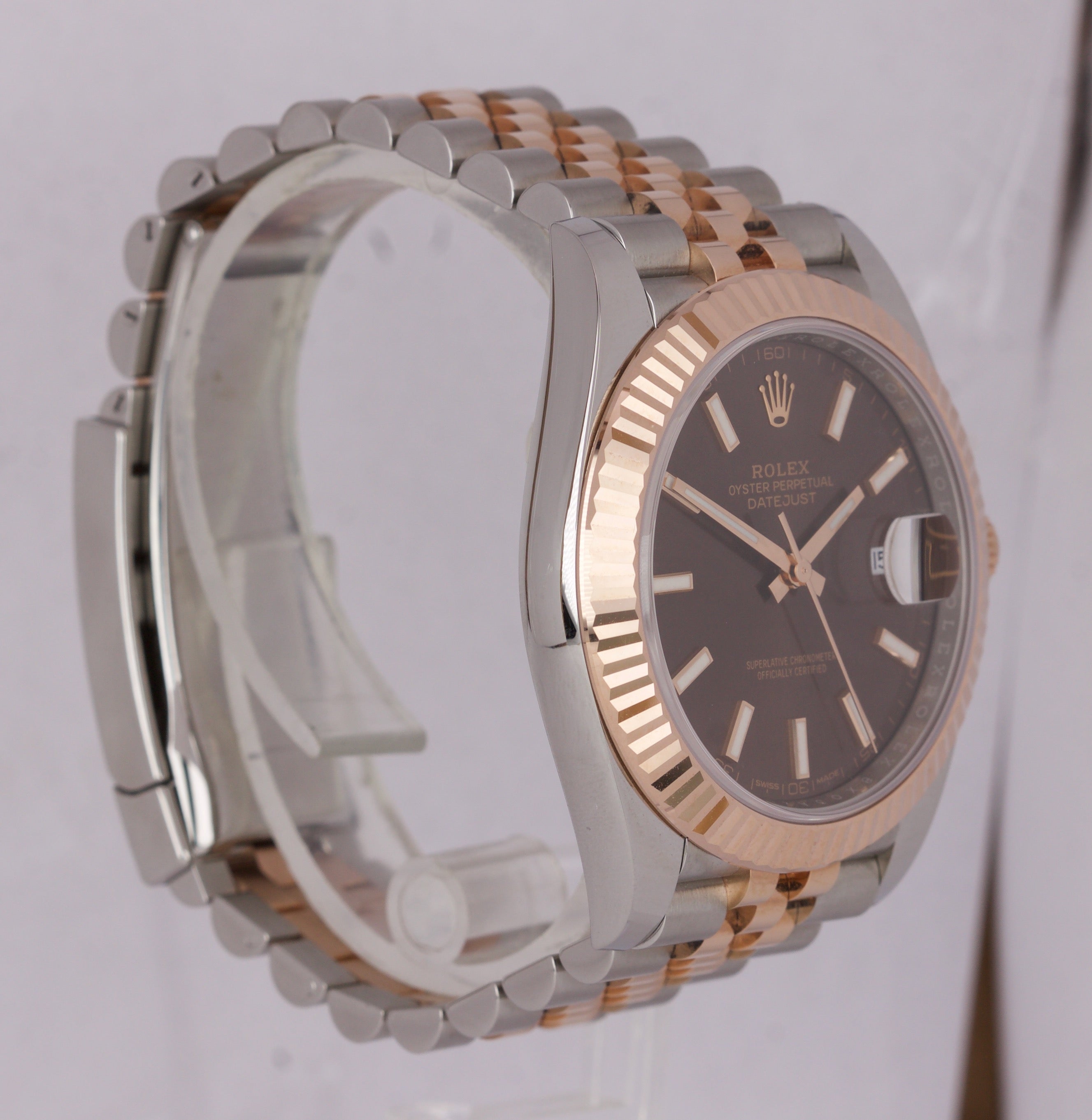 2019 Rolex DateJust 41 II 126331 Brown Everose Gold 18K Two-Tone Jubilee Watch