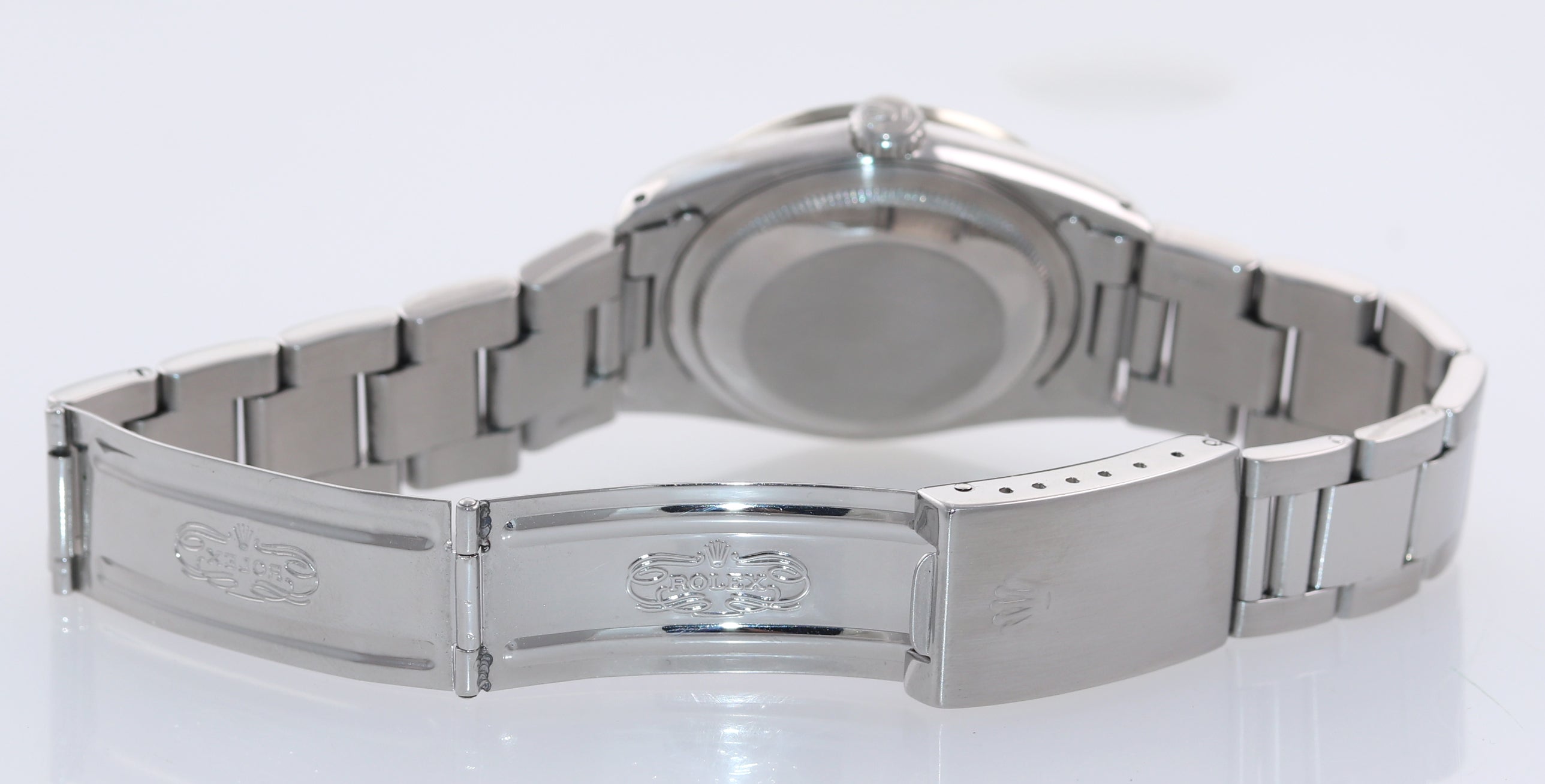 DIAMOND Bezel Rolex DateJust 36mm MOP Dial 16220 Steel White Gold Watch Box