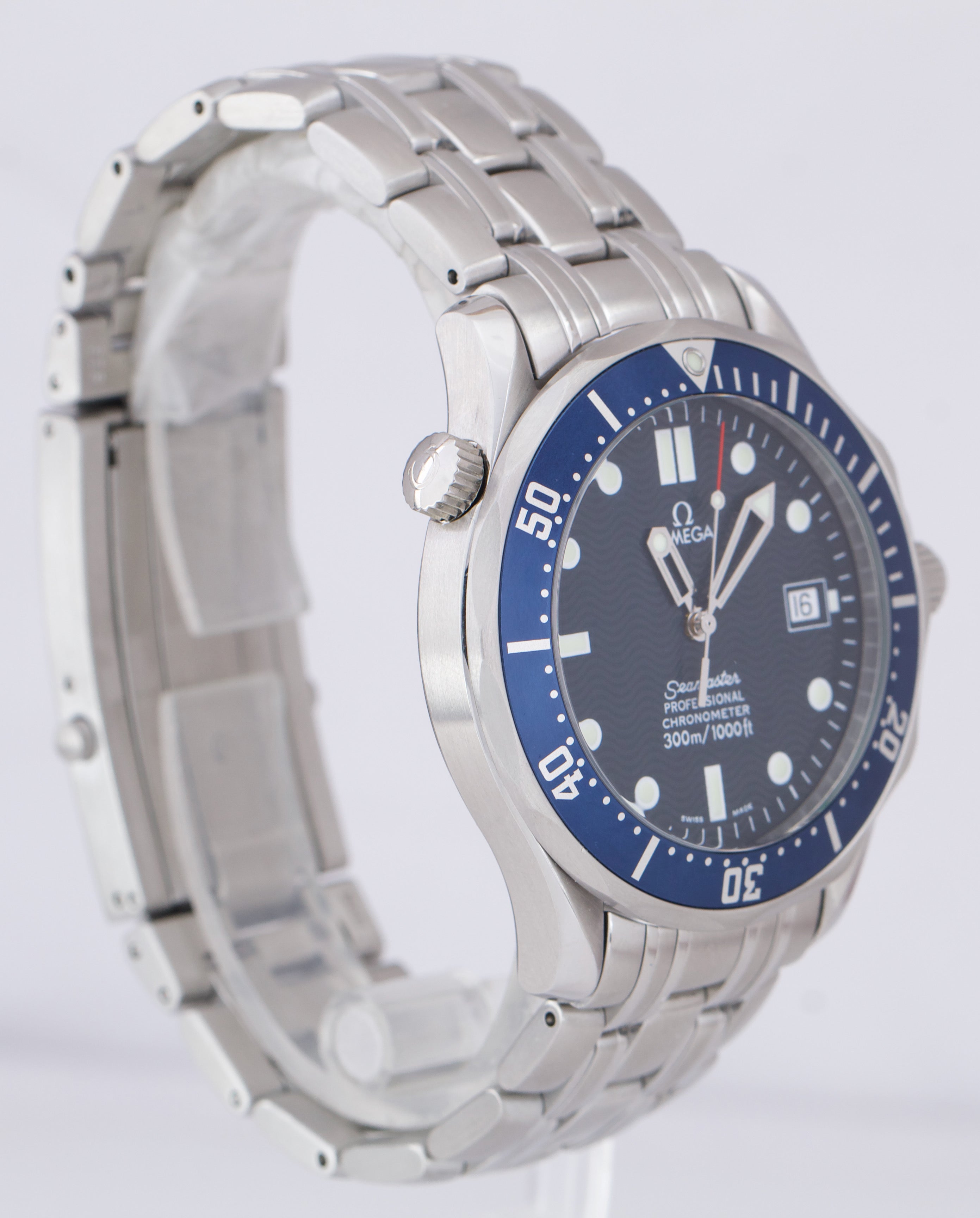 OMEGA Seamaster Professional 300 Blue Wave Automatic 41mm Watch 2531.80 FULL SET