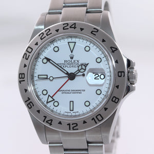 2010 ENGRAVED REHAUT Rolex Explorer II 16570 Polar 40mm Date 3186 Watch Box