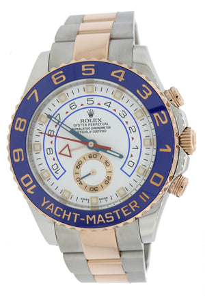 2017 MINT Rolex Yacht-Master II 44mm Two-Tone 18k Rose Gold Ceramic 116681 Watch