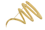 1983 Tiffany & Co. Paloma Picasso 18K Yellow Gold Large Zig-Zag Scribble Brooch