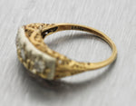 Lovely Ladies Antique Art Deco 14K Yellow White Gold 0.30ctw Diamond Ring