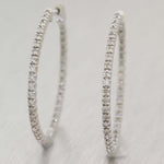 Antique Vintage Estate 18k White Gold 0.36ctw Sapphire & Diamond Earrings