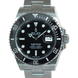 2021 PAPERS NEW Rolex Submariner 41mm Black Ceramic 126610LN Watch Box