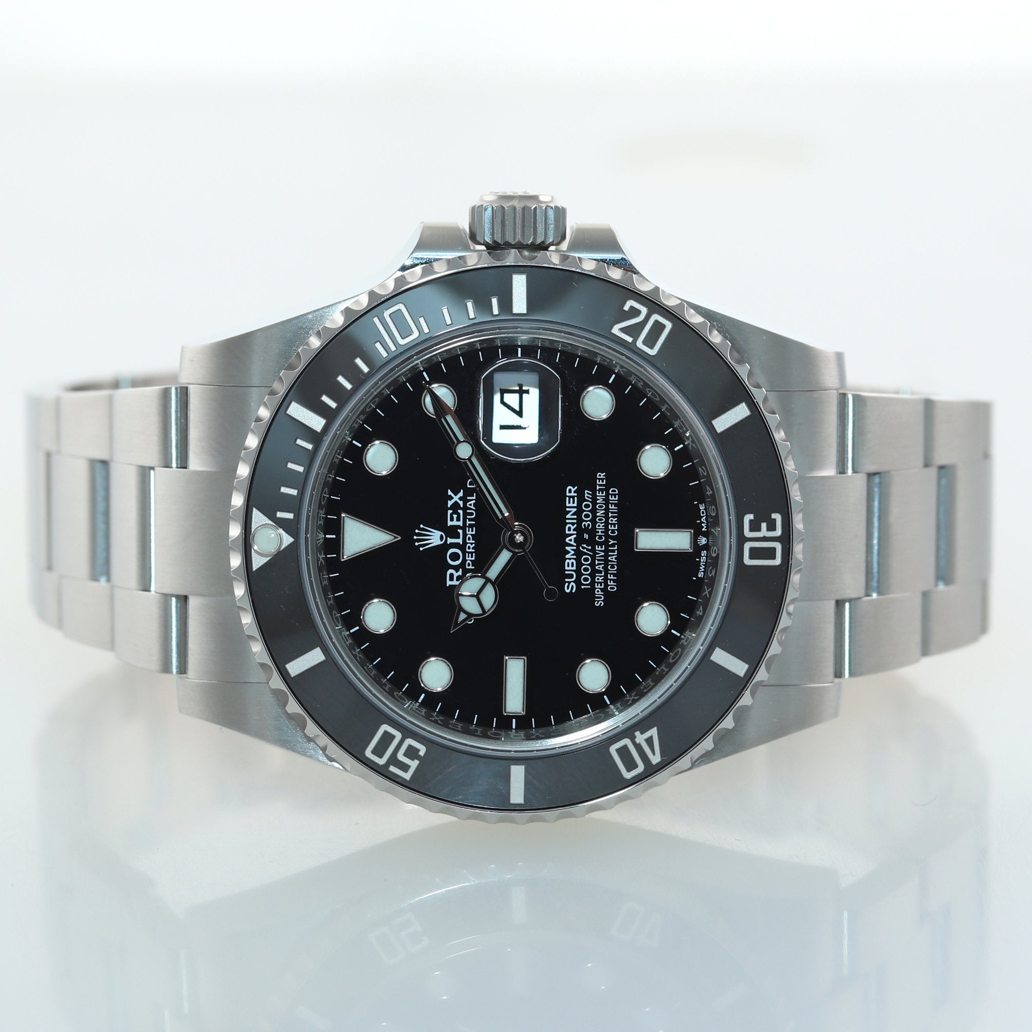 2020 PAPERS NEW Rolex Submariner 41mm Black Ceramic 126610LN Watch Box