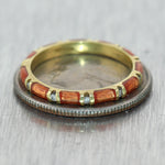 Hidalgo 18k Yellow Gold 0.10ctw Diamond Band Ring
