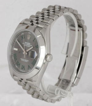 JULY 2019 Rolex DateJust 41 Wimbledon 126300 41mm Smooth Stainless Jubilee Watch
