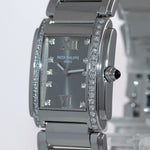 MINT Ladies Patek Philippe Twenty-4 24 Steel Gray Diamond 4910/10A-010 Watch