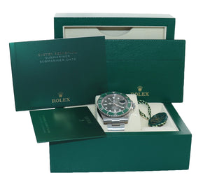 2020 Rolex Submariner Hulk 116610LV Green Ceramic 40mm Watch Box