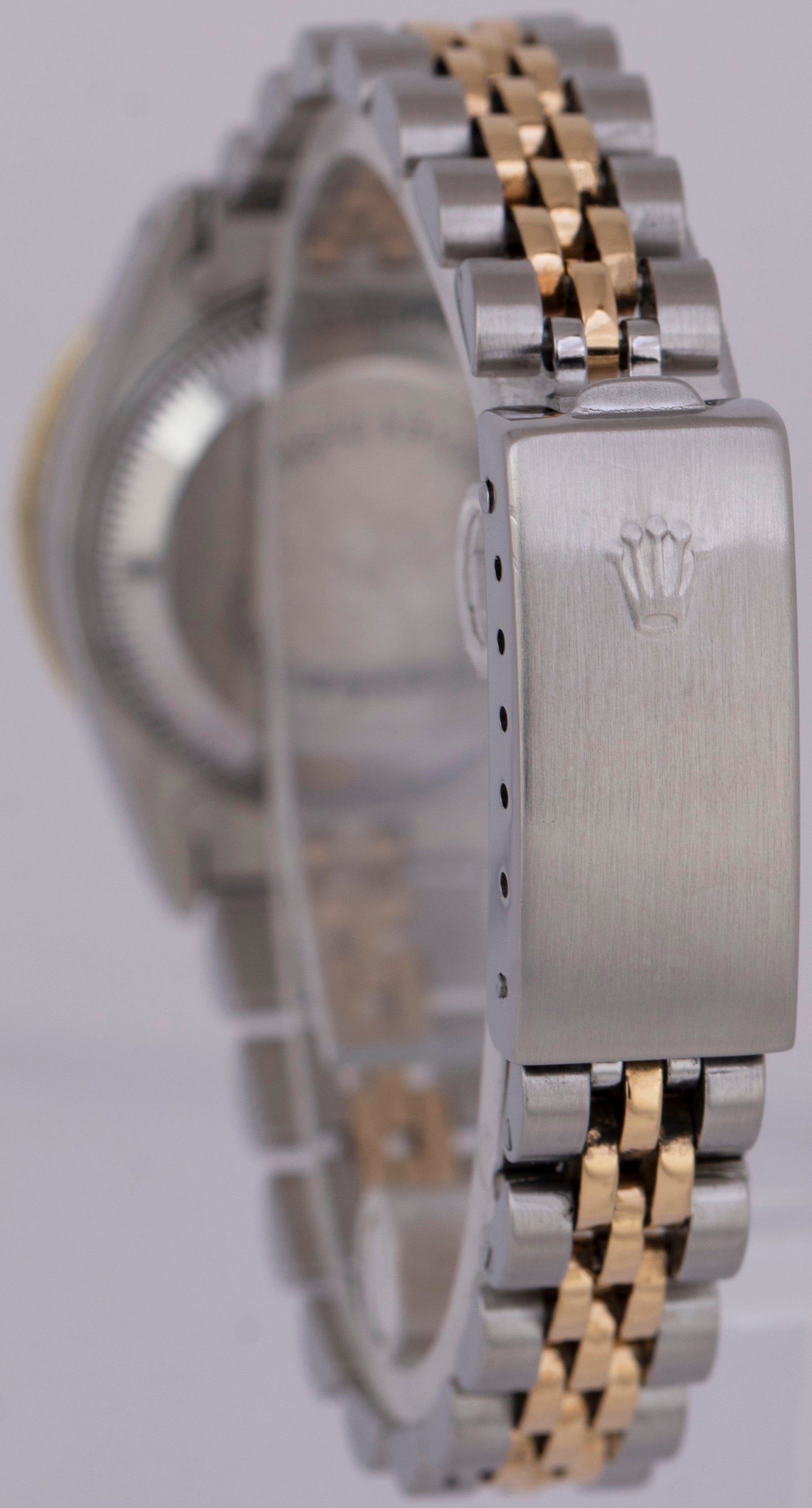Ladies Rolex DateJust DIAMOND Two-Tone 18K Gold Steel Champagne 26mm Watch 69173