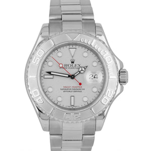 2005 MINT Rolex Yacht-Master Stainless Platinum 40mm Swiss Date Watch 16622