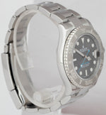 MINT Rolex Yacht-Master Midsize Stainless Steel Rhodium Gray 37mm Watch 268622