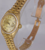 Rolex DateJust President Diamond Champagne 26mm Bark 18K Yellow Gold Watch 6927