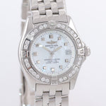PAPERS MINT Ladies Breitling Callistino Diamond MOP A72345 Quartz 28mm Watch