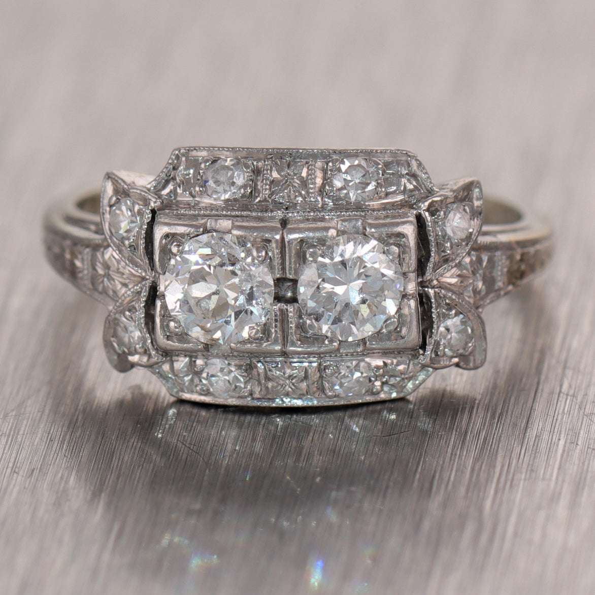 14kt Antique Engagement Ring – Everett Jewelry