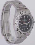 2009 PAPERS Rolex Explorer II Black REHAUT 40mm 3186 Steel GMT Watch 16570 B+P