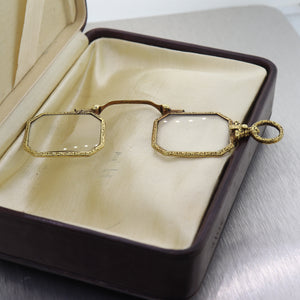 Antique Tiffany & Co. 14k Yellow Gold Foldable Eyeglasses