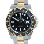 PAPERS Rolex GMT-Master 2 Ceramic 116713 Green Two Tone Steel Gold Watch Box