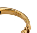 Ornate La Nouvelle Bague 18K Yellow Gold 925 Enamel Diamond Bangle Bracelet