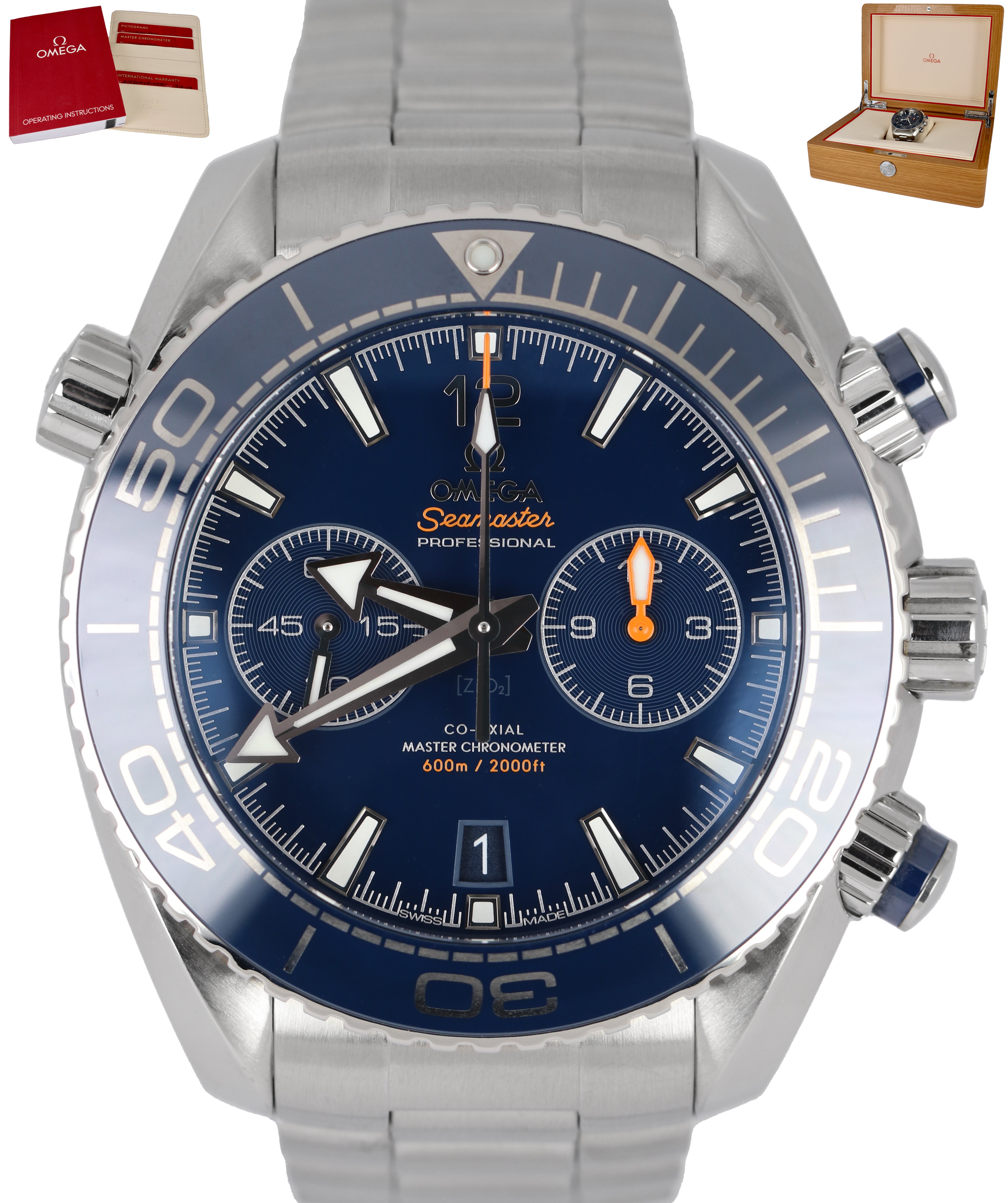 MINT 2017 Omega Seamaster Planet Ocean 45.5mm Co-Axial 600M 215.30.46