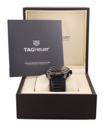 MINT TAG Heuer Chronograph Carrera 01 Calibre CAR2A1H Black PVD 45mm Date Watch