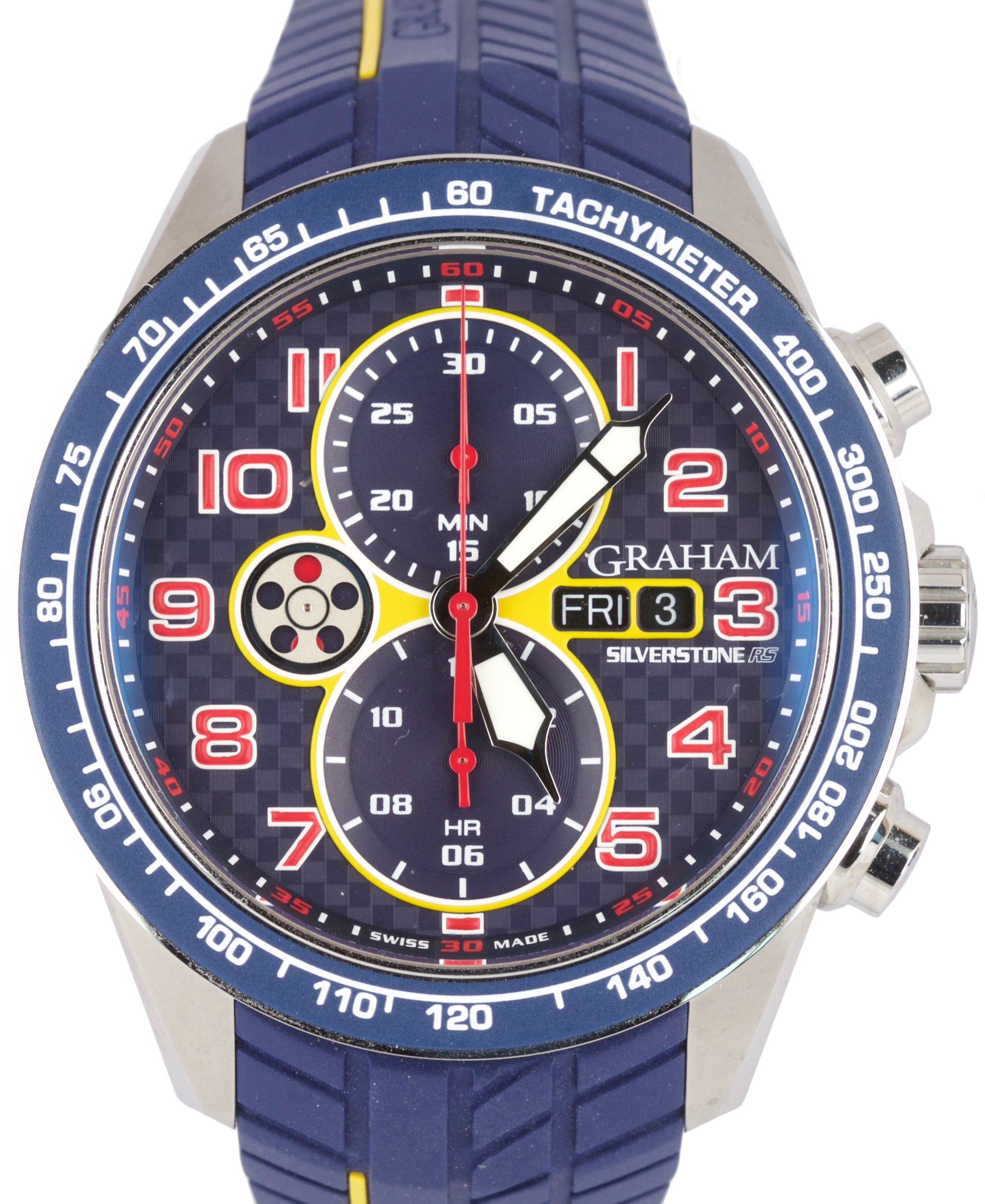 Graham Silverstone RS Racing Blue Automatic 46mm Chronograph 2STEA.U01A Watch