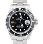1990 Rolex Submariner Date 40mm Black Stainless Steel CREAM Patina Watch 16610