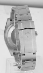 MINT Rolex Oyster Perpetual 116000 36mm Black Concentric Stainless Steel Watch