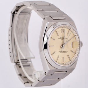 RARE Rolex Oyster Perpetual Date Stainless Steel 36mm Silver Automatic 1530