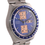 VTG Seiko Kakume Blue Day Date Automatic Chronograph 6138-0030 43mm Watch