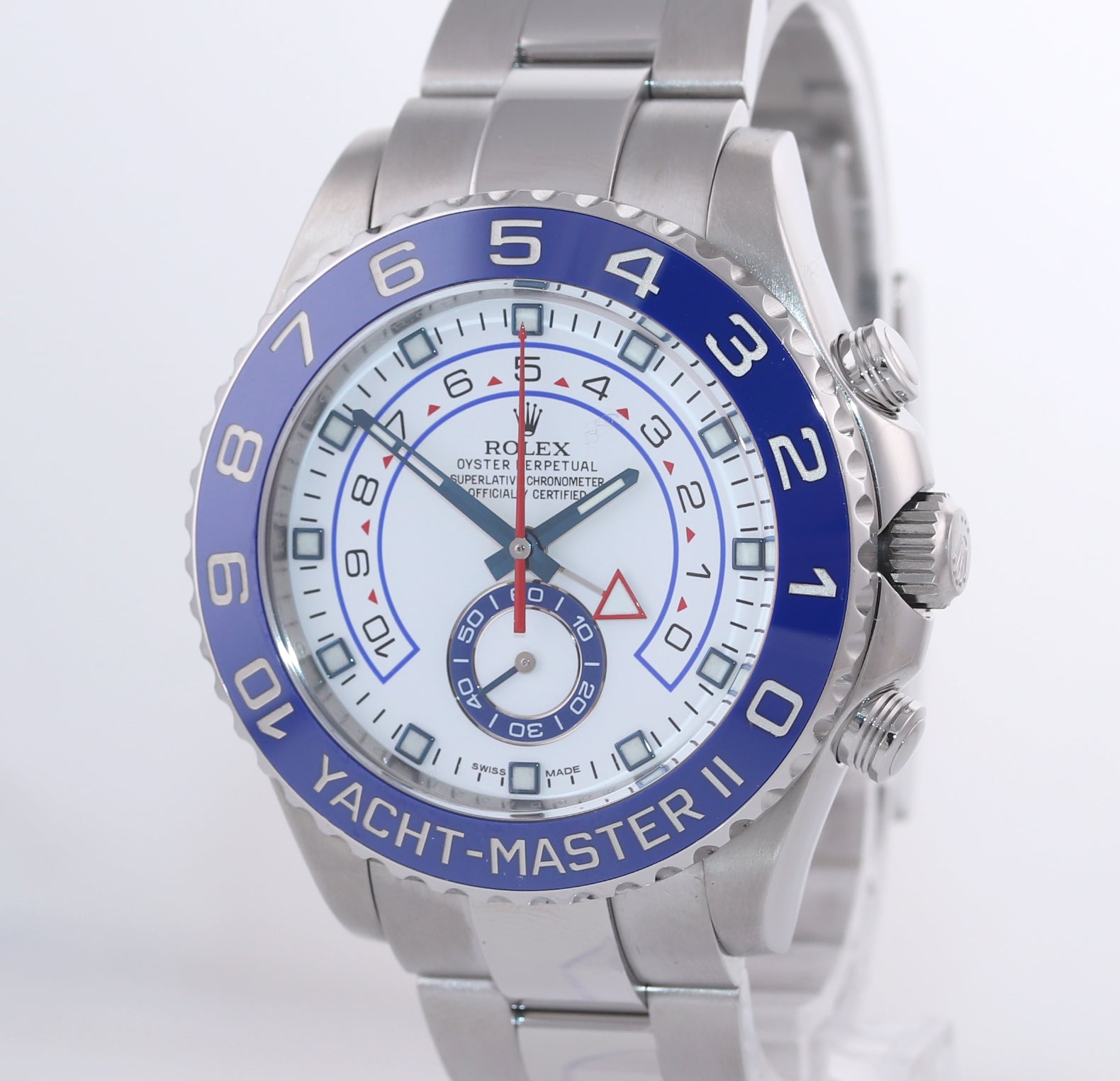 PAPERS MINT 2016 Rolex Yacht-Master II 44mm Steel Random Ceramic 116680 Watch