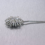 David Yurman Sterling Silver 0.50ctw Diamond Starburst Pendant 24" Necklace