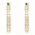 IN & OUT HOOP 18k Yellow Gold 0.50ctw Diamond Earrings