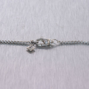 David Yurman Sterling Silver 0.50ctw Diamond Starburst Pendant 24" Necklace