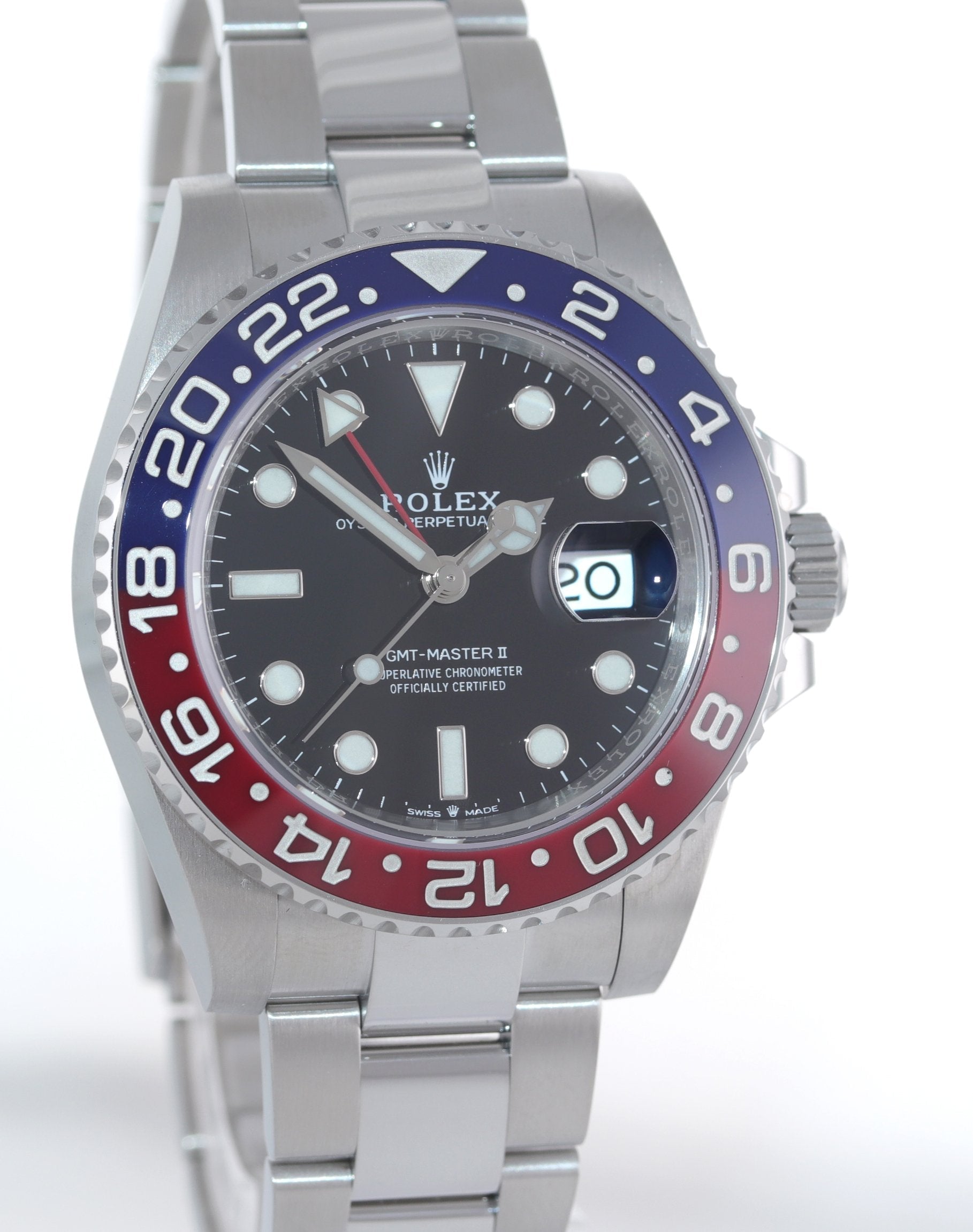 Dec 2021 PAPERS Rolex GMT Master PEPSI Blue Ceramic Oyster 126710 Watch Box
