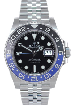 2020 PAPERS Rolex GMT Master Batman Black Blue Jubilee Ceramic 126710 Watch