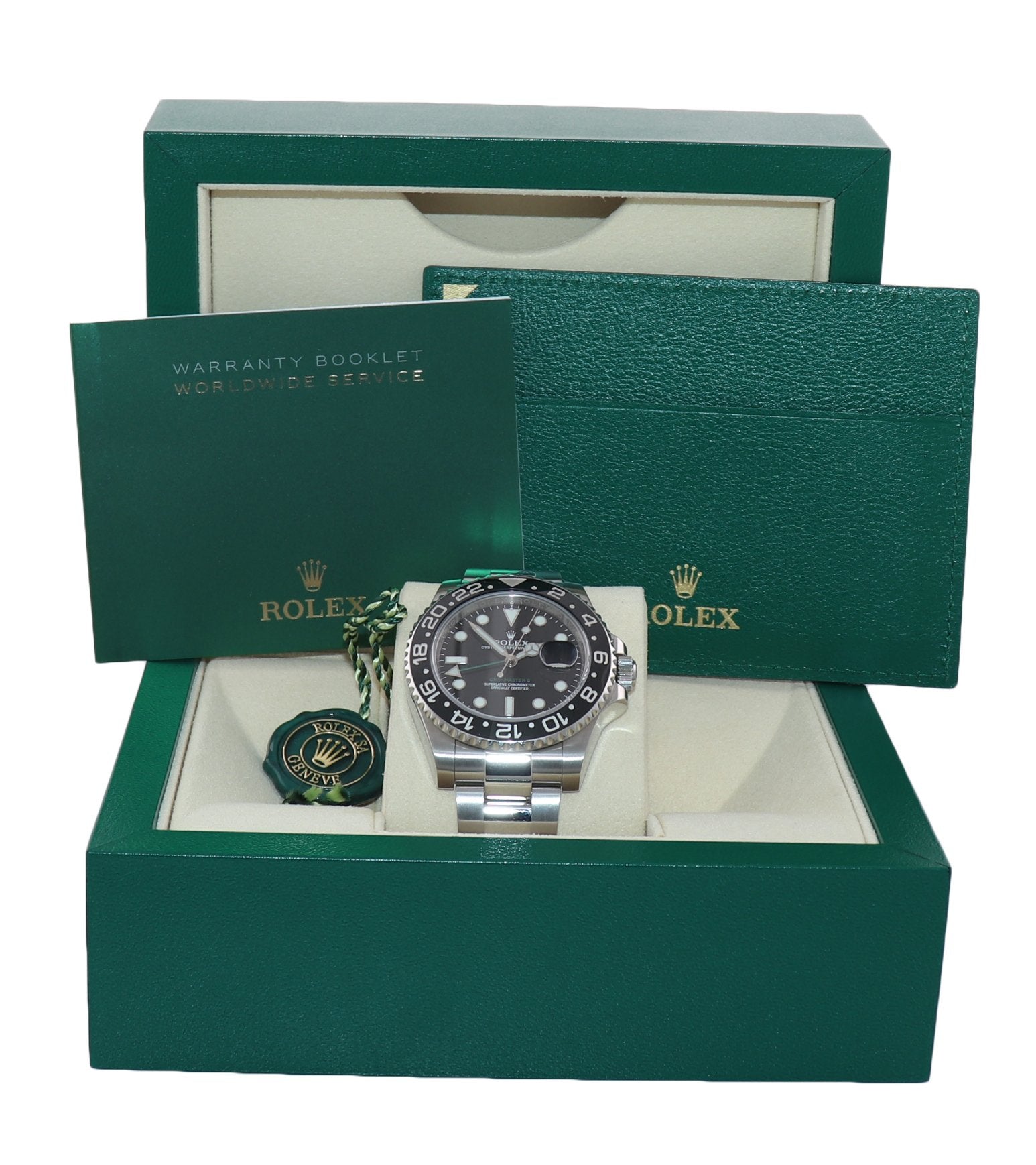 DISCONTINUED Rolex GMT Master II 116710 Steel Ceramic Black 40mm Watch Box