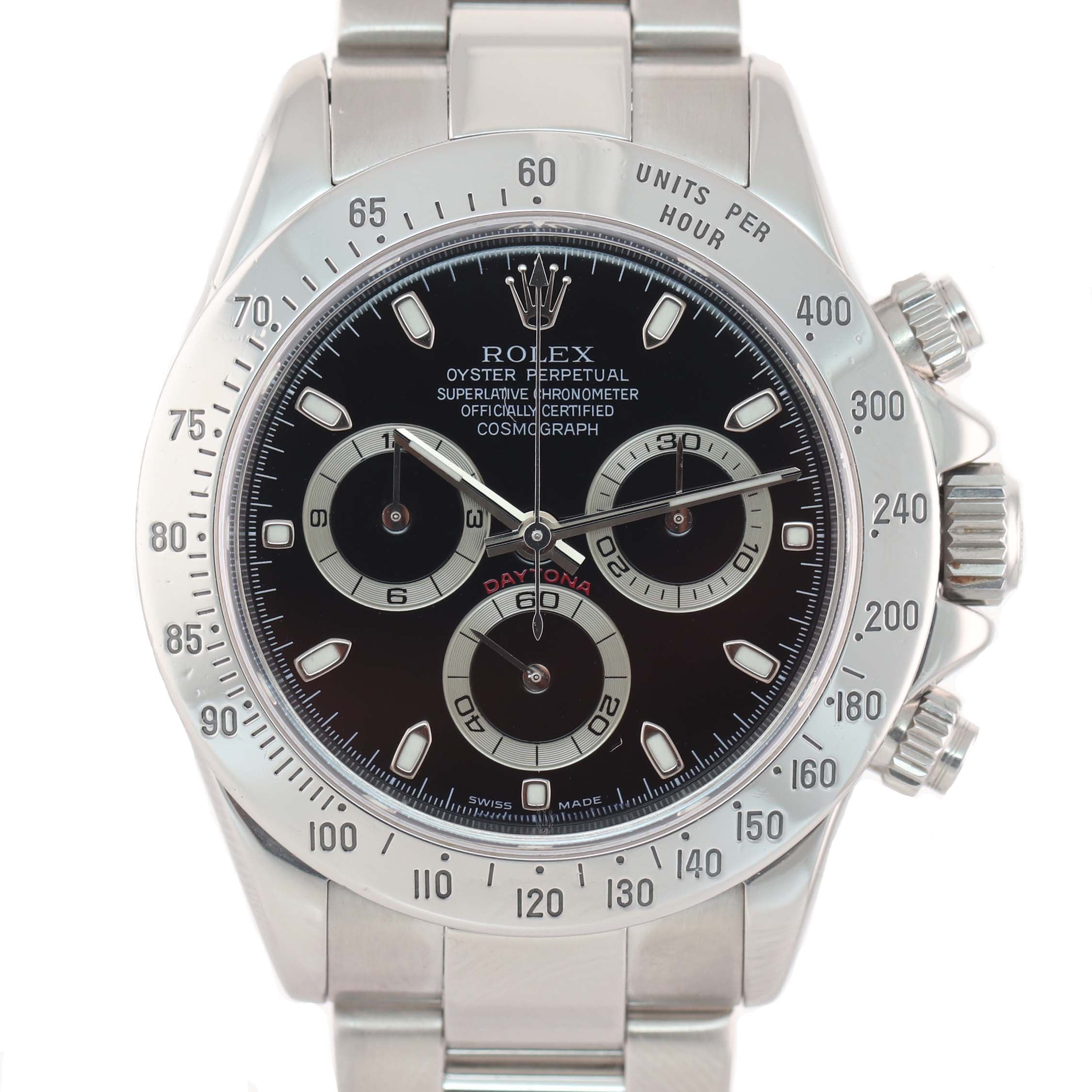 2005 MINT Rolex Daytona 116520 Black Dial Steel Chronograph 40mm Watch Box