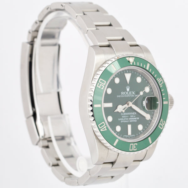 Rolex Submariner Date 'Hulk' 40 Stainless Steel Green Dial 116610LV– Wrist  Aficionado
