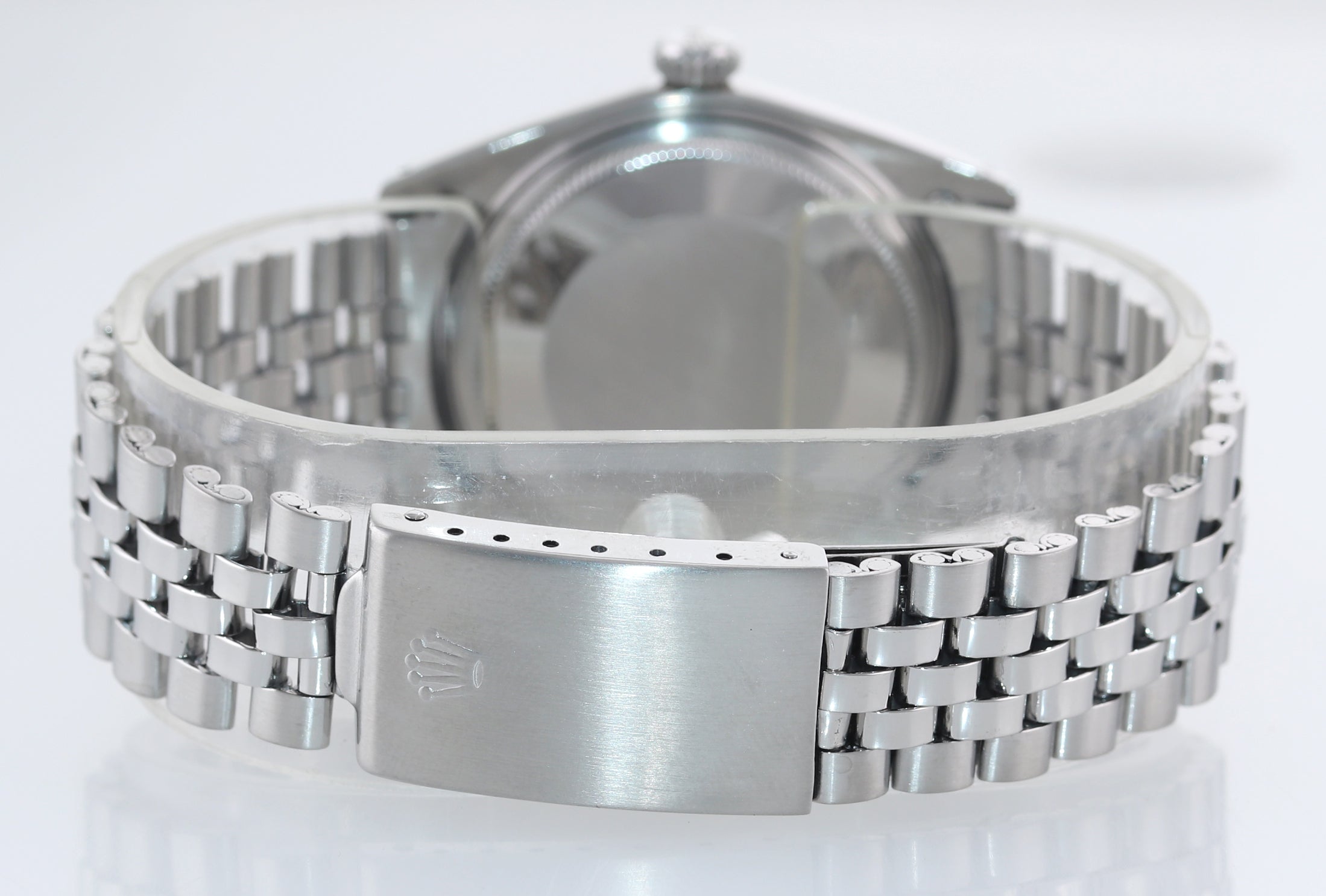 Rolex DateJust 1601 Steel Silver Pie Pan Silver Dial Jubilee Watch Box