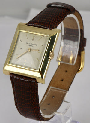 Vintage 1969 Patek Philippe 18K Yellow Gold Silver Dial 3404 27mm Watch